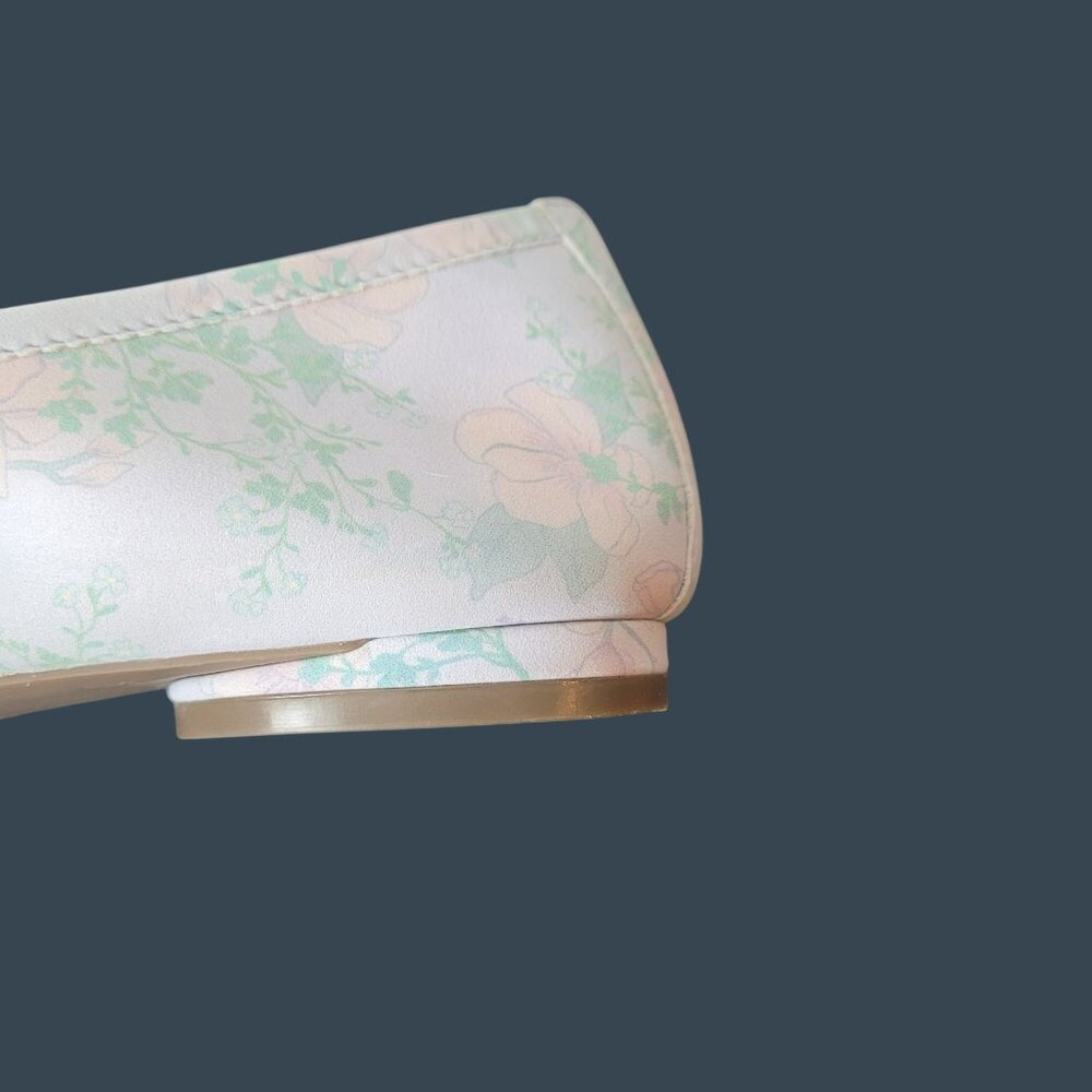Vionic Callisto Womens Floral/Botanical Leather Flats Size 7 Pale Blue Orthaheel - Picture 12 of 15